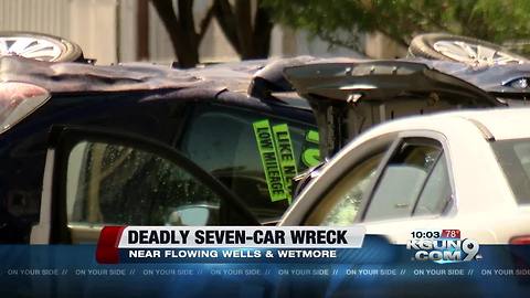 Intersection reopens after seven-car fatal wreck