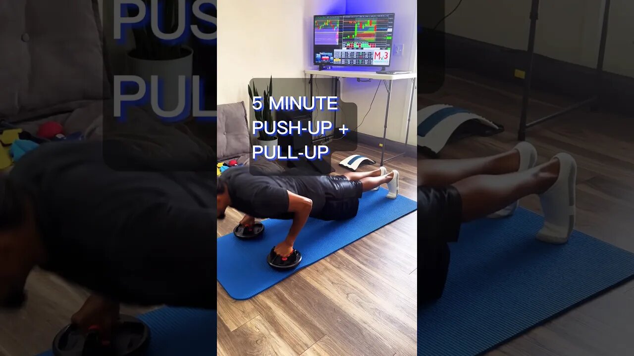 Fit Trader Movement: 5 Minute Max Push-up Pull-up Beginner Challenge for Strength and Cardio