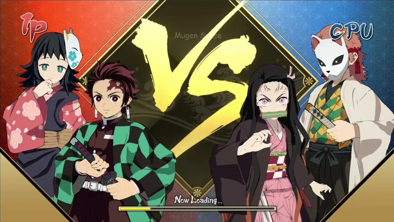 Tanjiro Kamado & Makomo VS Nezuko Kamado & Sabito I Demon Slayer Nintendo Switch