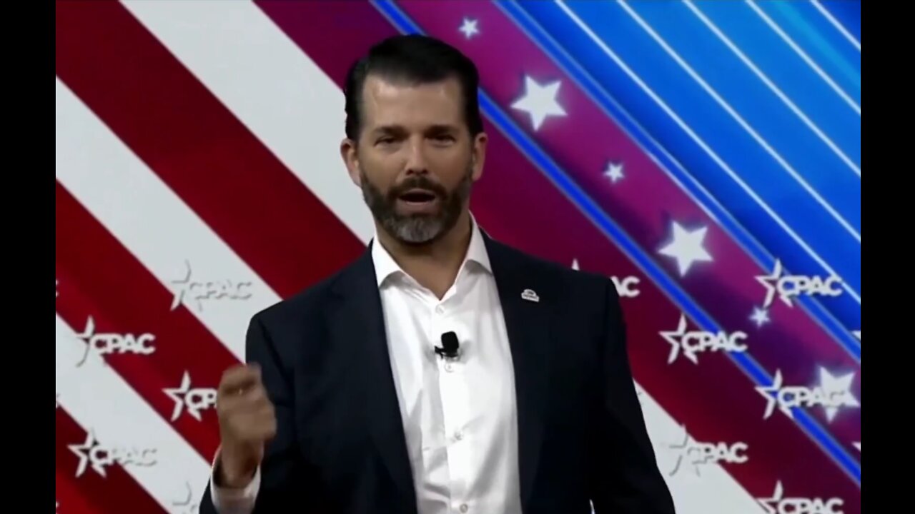 Donald Trump Jr. Speaks @ CPAC Orlando Fl. 2/27/2022