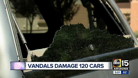 About 120 vehicles damaged in Queen Creek neighborhood