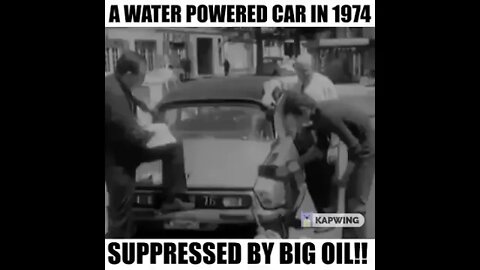 A Water Powered Car In 1974!