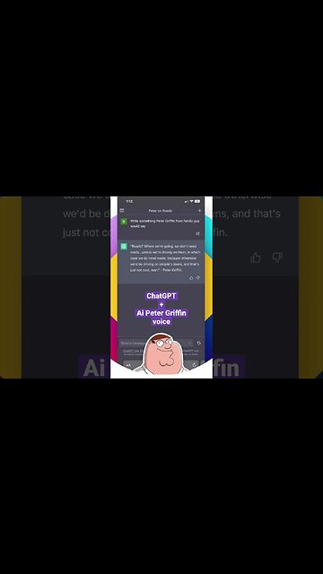 **Peter Griffin on ChatGPT** | Asking ChatGPT what would Peter say?(ai voice- Peter from Family guy)