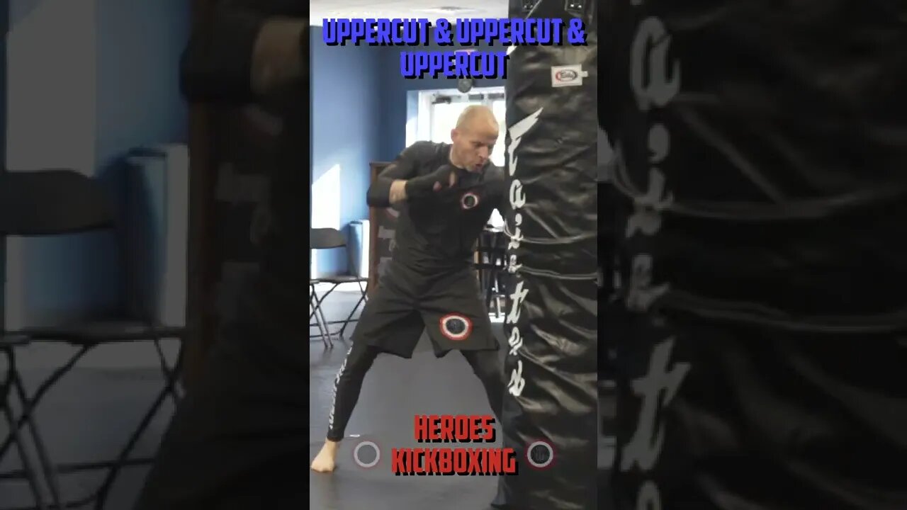 Heroes Training Center | Kickboxing "How To Double Up" Uppercut & Uppercut & Uppercut FH | #Shorts