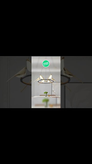 Nordic Minimalist Dining Table Bird Art Living Room Chandelier #luxury #shorts #lamp #homedecor