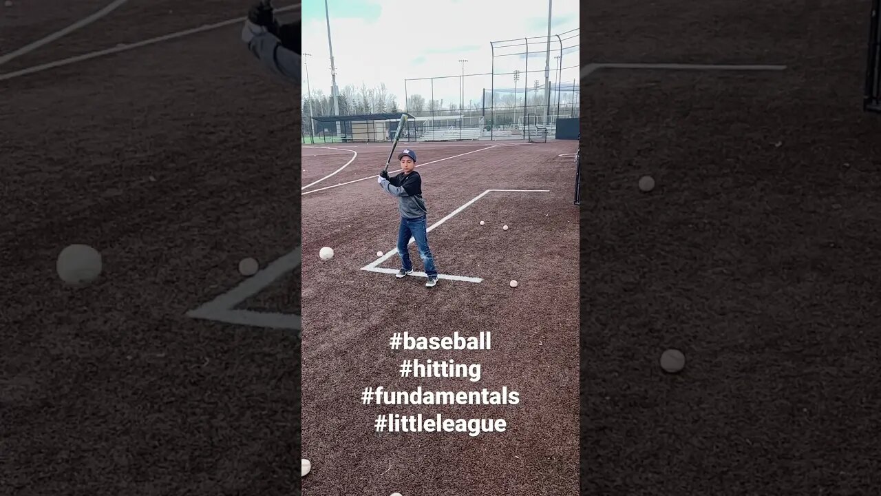 Avi getting some more #work #baseball #fundamentals #baseballlife #littleleague #coachlife #hits