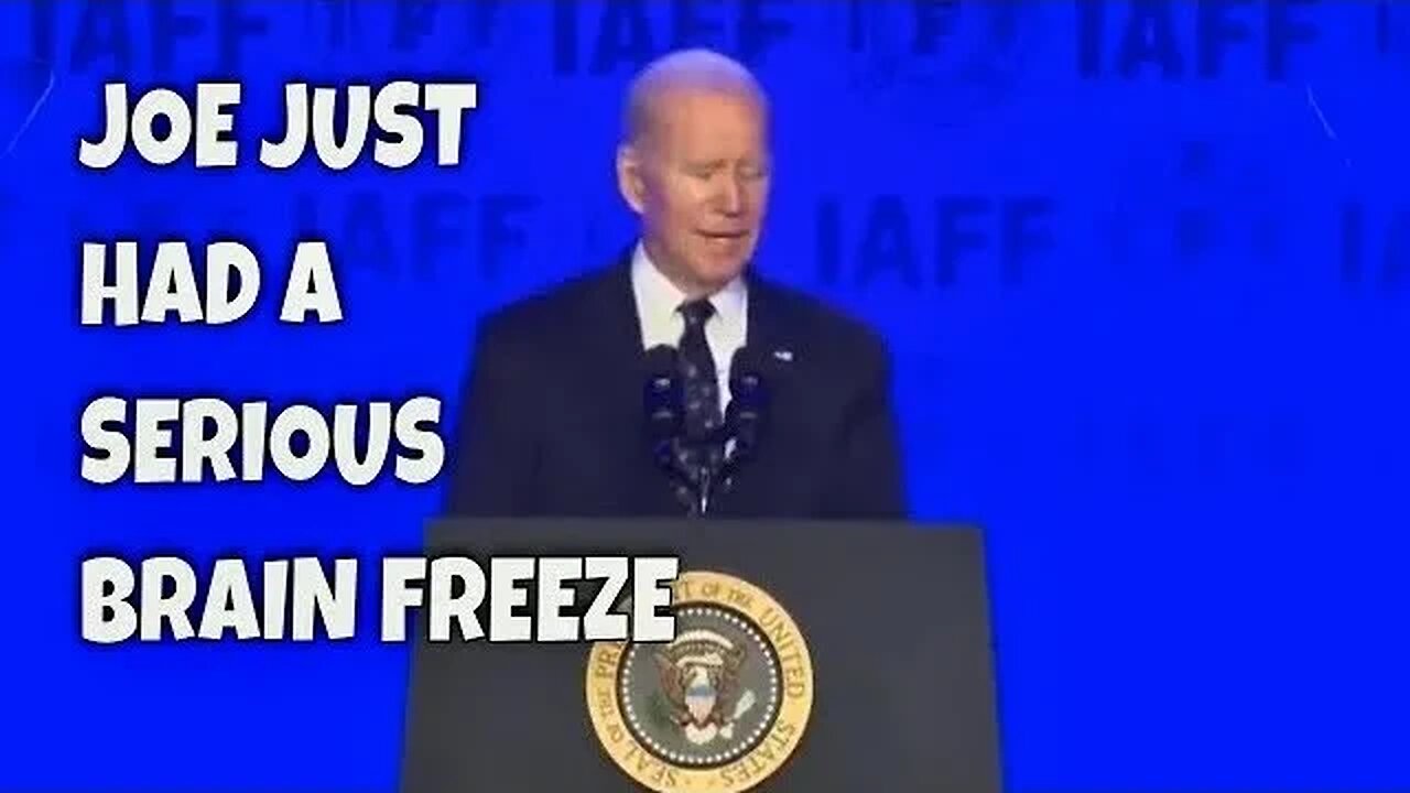 Biden has BRAIN FREEZE today…25th Amendment, anyone?