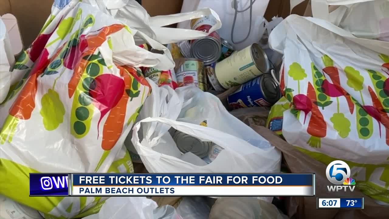 Free tickets to the South Florida Fair given away for food donations