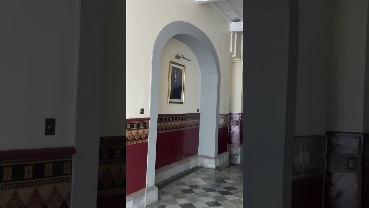 The Picture of King Charles III and Queen Camila Hang at The Convent in Gibraltar