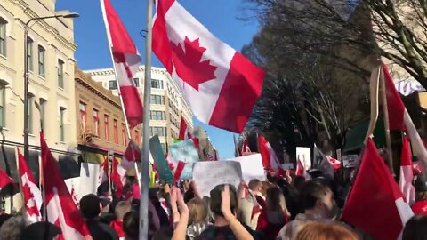 O'Canada FREEDOM RALLY Victoria BC March 5/22