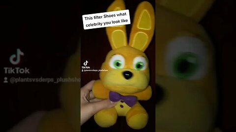 This filter shows what celebrity you look like :Springbonnie #fnafplush #fnaf #jeffy #gabesworld