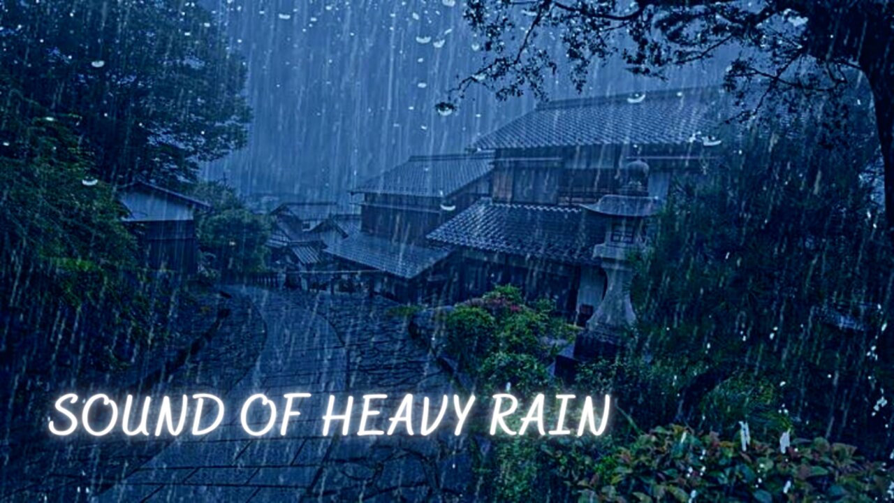 Sleep😴Fast With Heavy Rain and Thunderstorm Sounds For Sleeping [ Relaxing Rain and Thunder Sounds ]