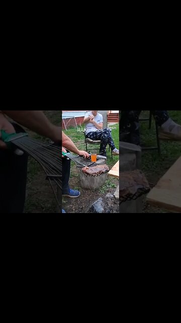 The RAKE Steak. Redneck cooking. #redneck #shorts