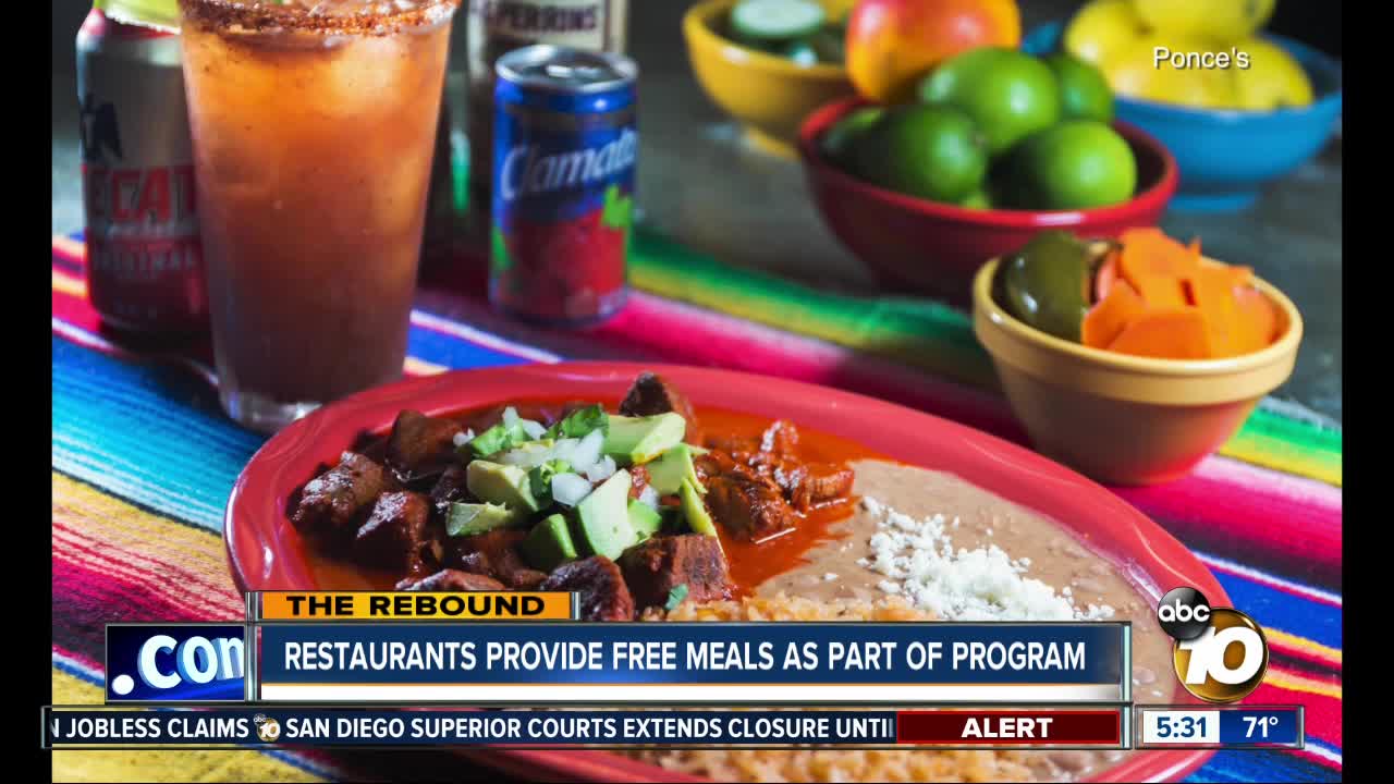 Restaurants to re-hire staff, serve free meals under program