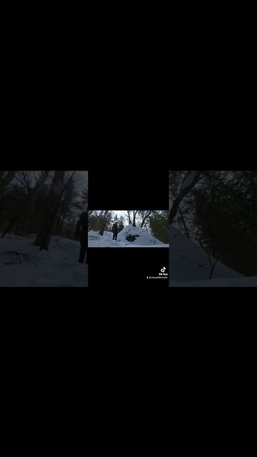 #snowshoeing #epic #ytshortscanada #ytshortsvideo #jumping