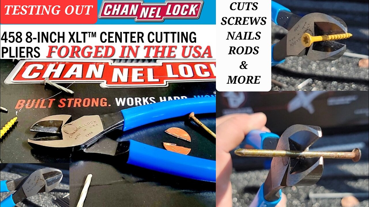 CHANNELLOCK E458 CENTER CUTTING XLT PLIER PREVIEW