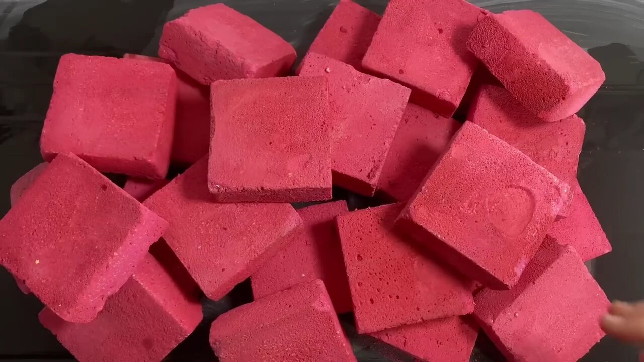 Red Gym Chalk Blocks Crush