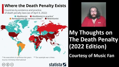 My Thoughts on The Death Penalty [2022 Edition, With Lots of Bloopers] (Courtesy of Music Fan)