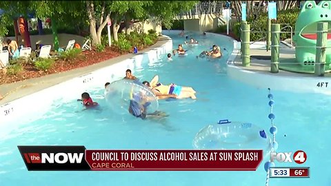Sun Splash plans to sell alcohol