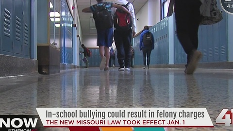 Bullying in Missouri is now a felony