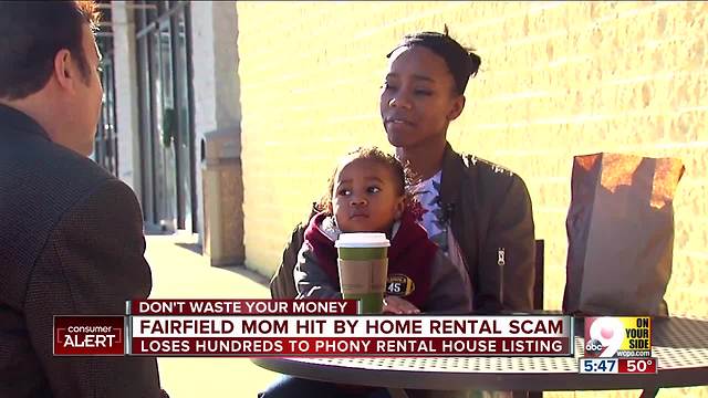 Young mom falls prey to home rental scam