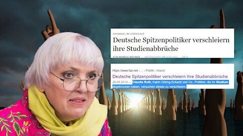 Frau Roth - Für die Politik hat es gereicht, für einen Abschluss des Studiums nicht!