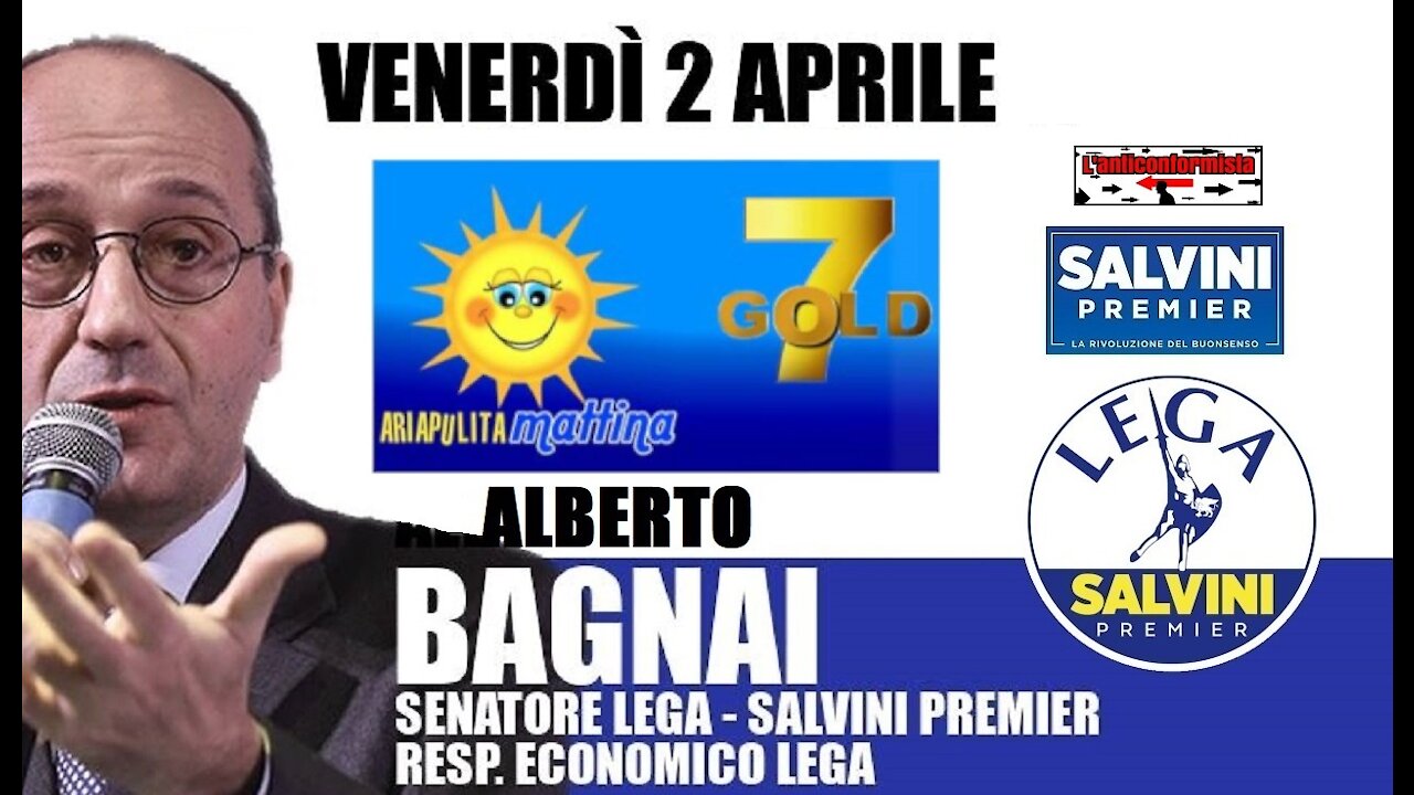 🔴 Interventi del Sen. Alberto Bagnai ospite alla trasmissione "Aria Pulita" del 02/04/2021.