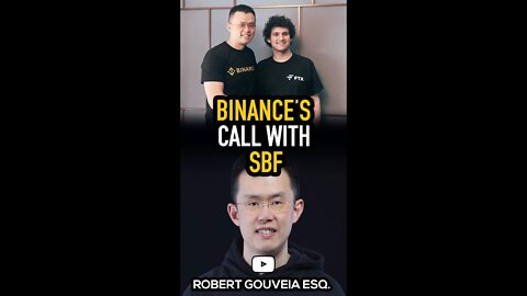 Binance's Call with SBF #shorts