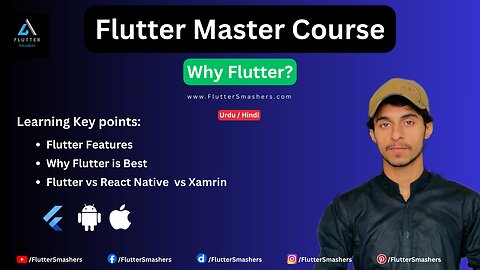 WHY CHOOSE FLUTTER? | Flutter Master Course 2024 | Urdu - Hindi