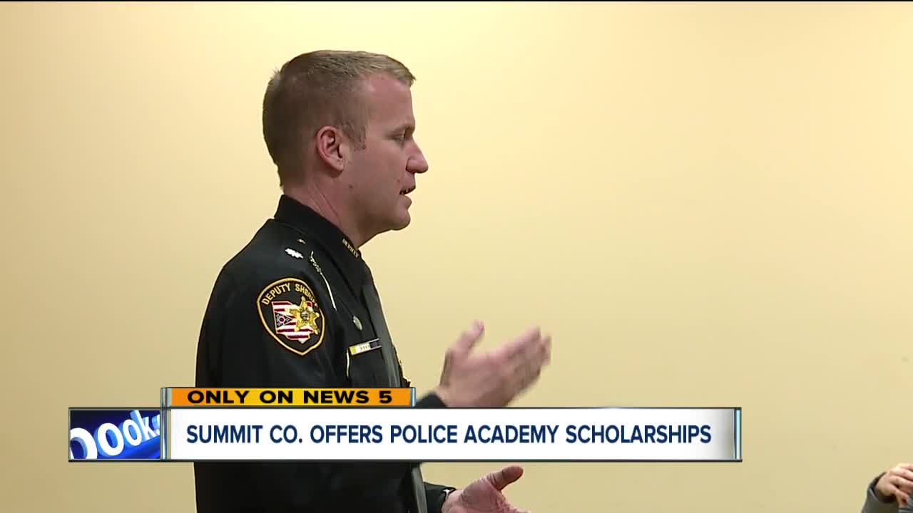 16 scholarships available for police academy from the Summit County Sheriff's Office