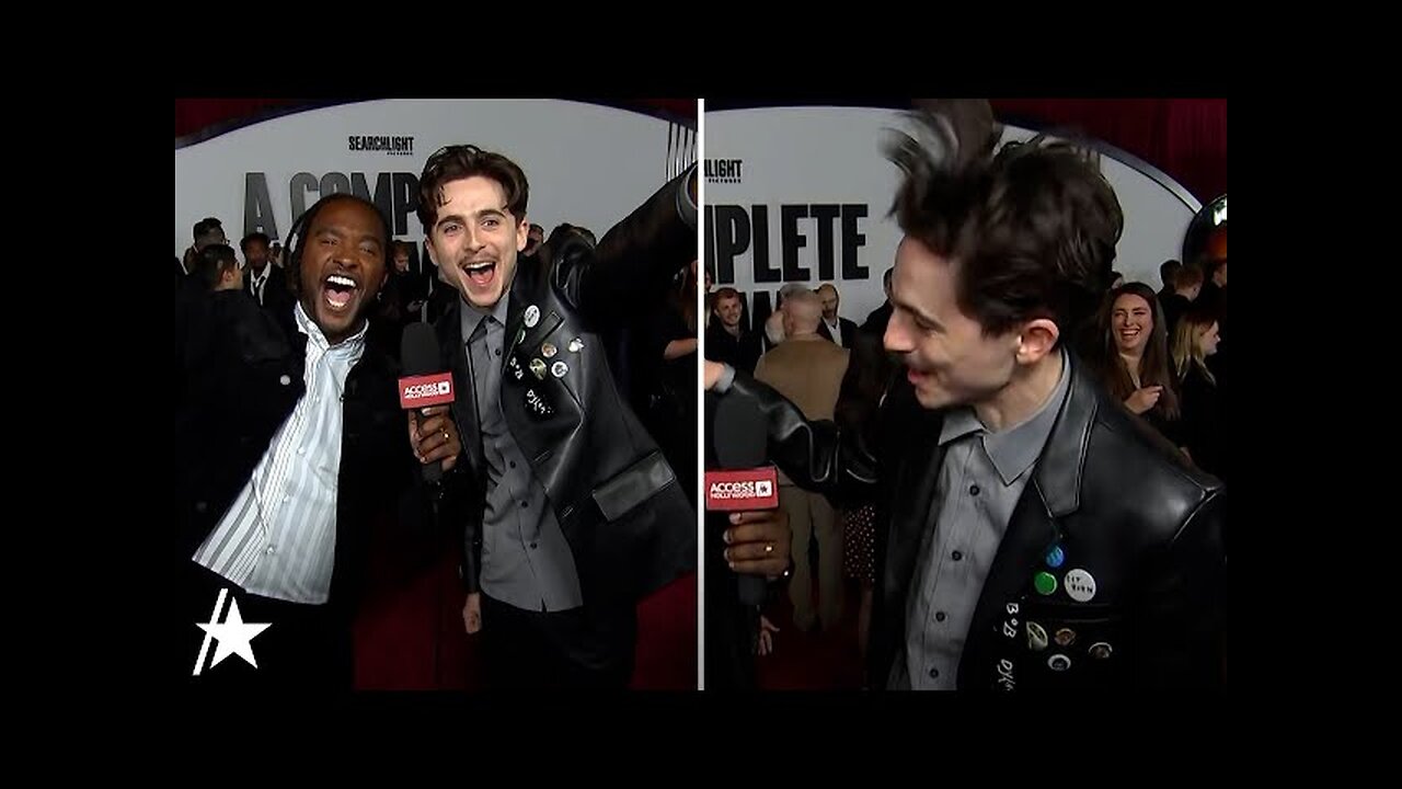 Timothée Chalamet Headbangs & Dances At ‘A Complete Unknown’ Premiere