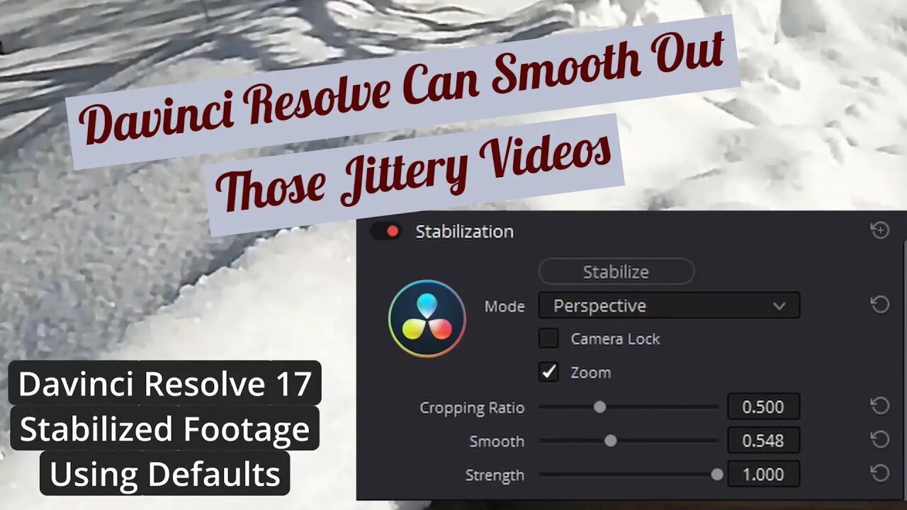 Davinci Resolve Smooths Out The Shakiest Videos, I'm Impressed. A Davinci Novice Learning The Ropes