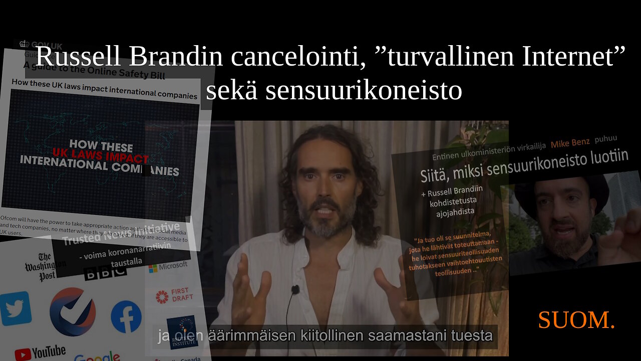 Russell Brandin cancelointi, ”turvallinen Internet” sekä sensuurikoneisto (suom.)