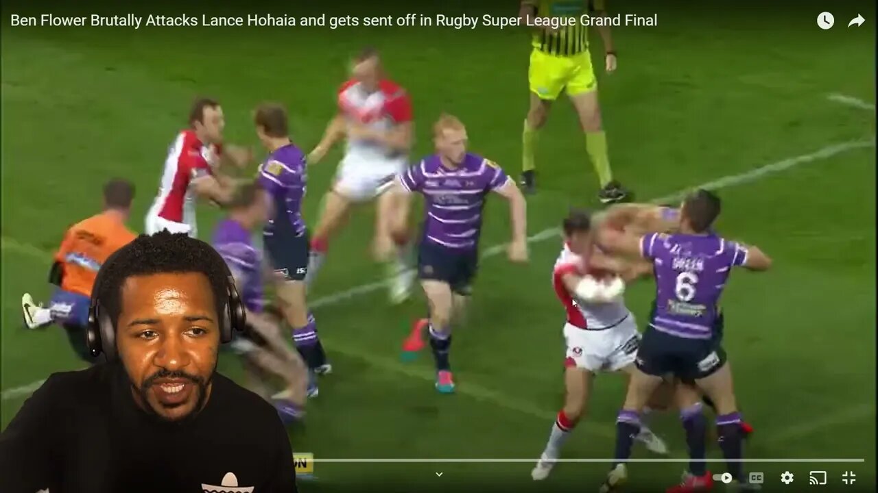 BEN FLOWER BRUTALLY ATTACKS LANCE HOHAIA IN RUGBY SUPER LEAGUE GRAND FINAL!!! | REACTION!!!