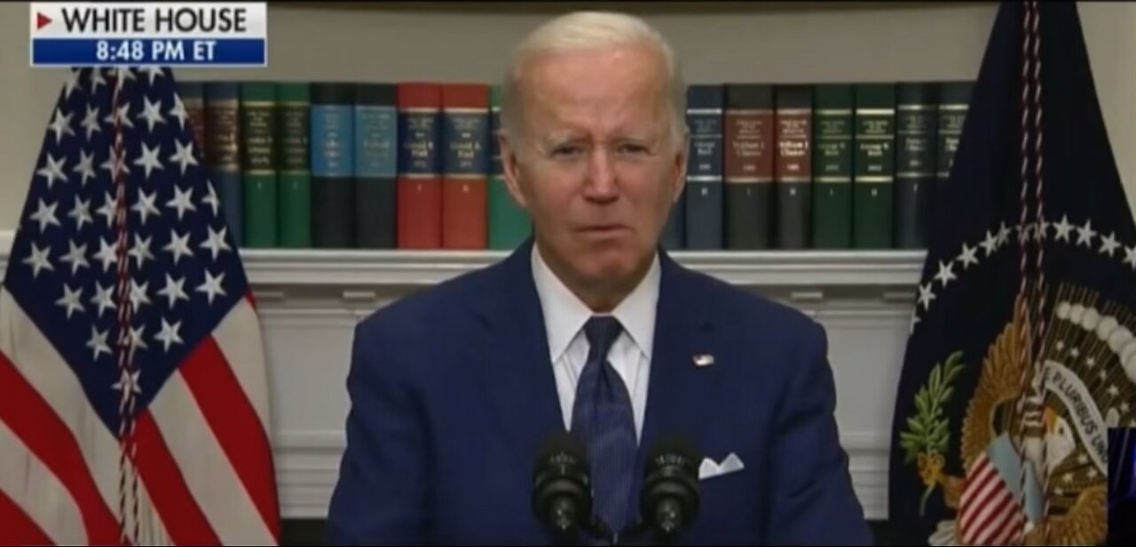Biden asks God to bless the LOSS of innocent life