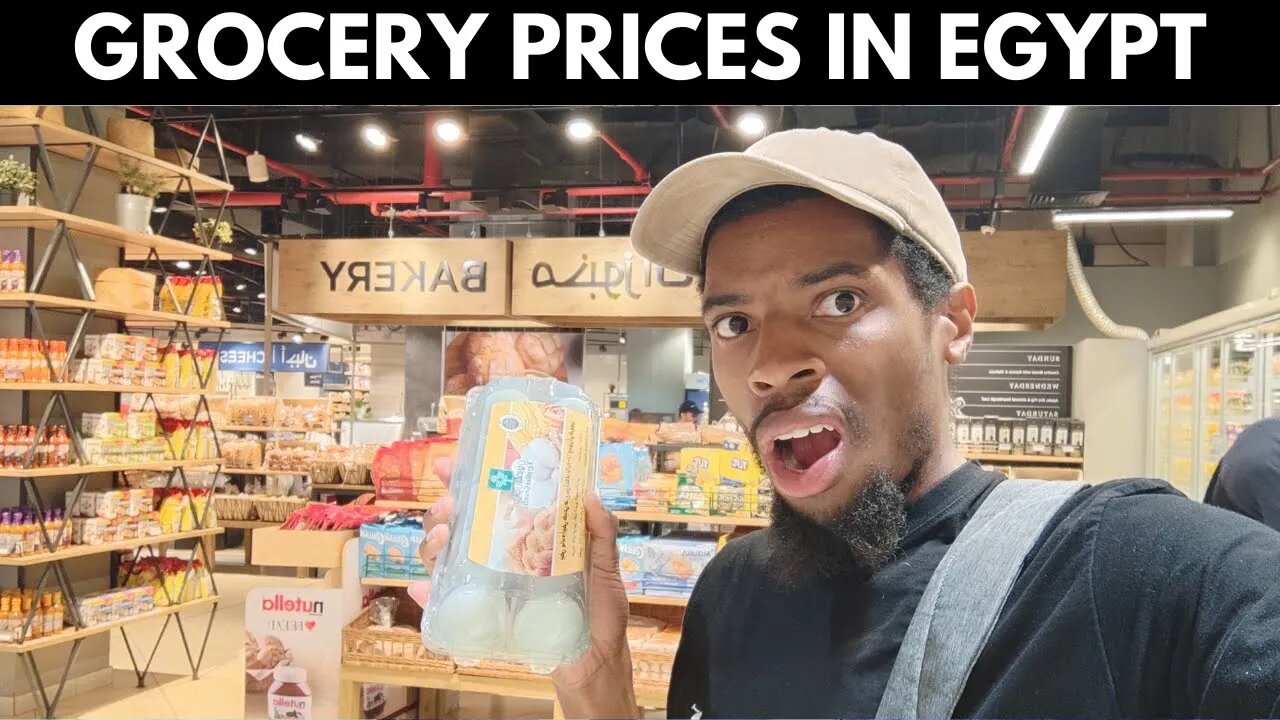 AFRICAN AMERICAN LIVING IN EGYPT GOES GROCERY SHOPPING