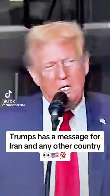 Trump's Message To Iran 2024