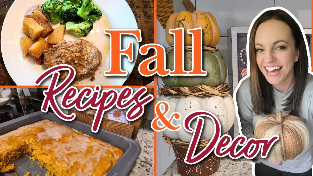 COZY FALL RECIPES | BATTER CHATTER | CROCKPOT MEAL | EASY FALL DESSERT | FALL DECORATE WITH ME