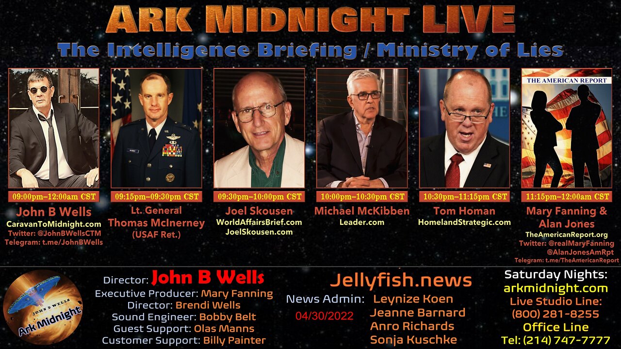 The Intelligence Briefing / Ministry of Lies - John B Wells LIVE