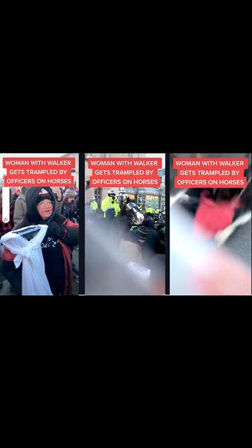 Canadian Trucker Convoy Woman Trampled - @ottawatchlive TikTok