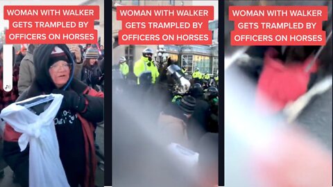 Canadian Trucker Convoy Woman Trampled - @ottawatchlive TikTok