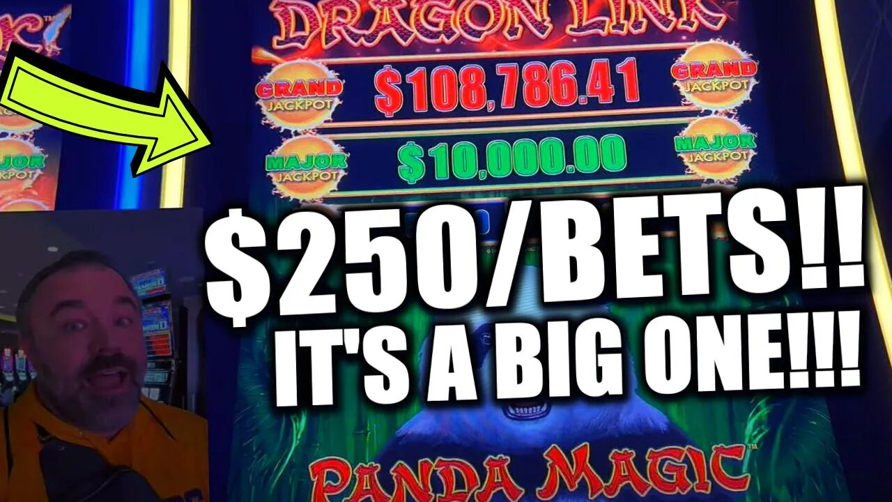 WATCH MY EPIC REACTION LIVE TO THIS MASSIVE COMEBACK ON DRAGON LINK $250 BETS!! 3 HAND PAY JACKPOTS