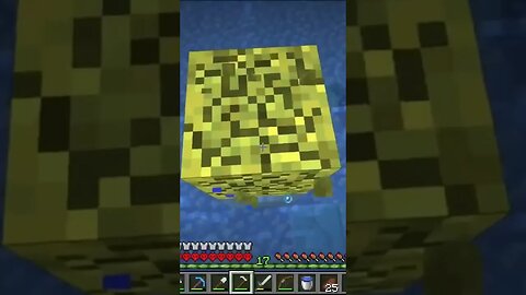 Draining An Entire Ocean Monument With 3 Sponge #minecraftfunnymoments #minecrafthardcormode