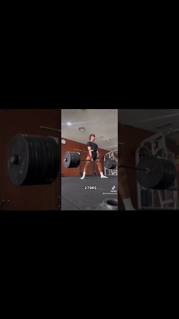 Crazy 270KG deadlift 💪💪 #shorts #youtubeshorts #deadlift