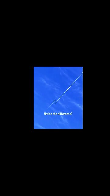 Vapor trails and Chemical Trails - see the difference ?