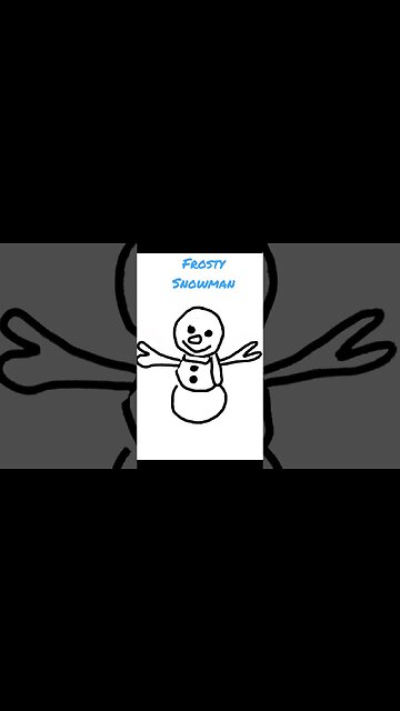 Create Frosty the Snowmam Fast! #christmas #christmas2022 #snowman #art #drawing
