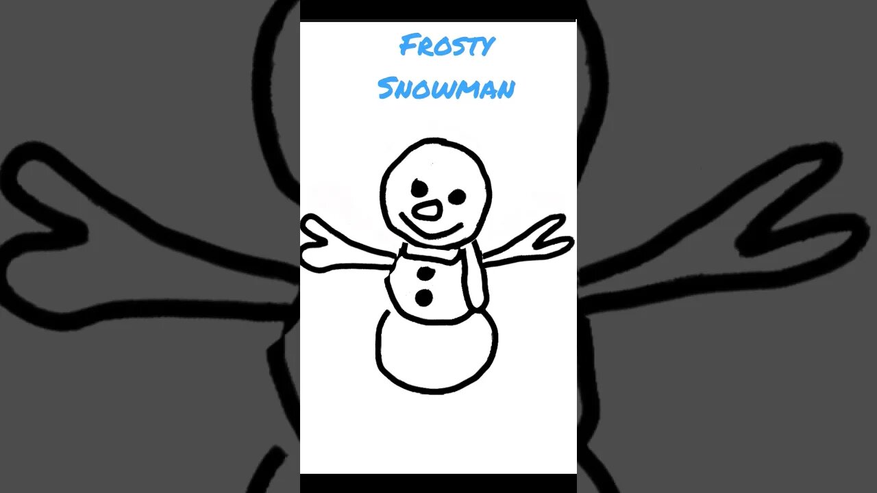 Create Frosty the Snowmam Fast! #christmas #christmas2022 #snowman #art #drawing