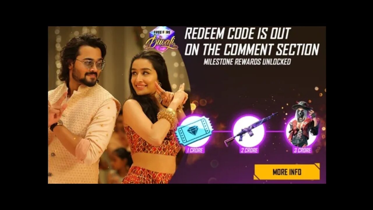 Redeem code of kill chori song 100% Work #redeemcode #freefirediwali