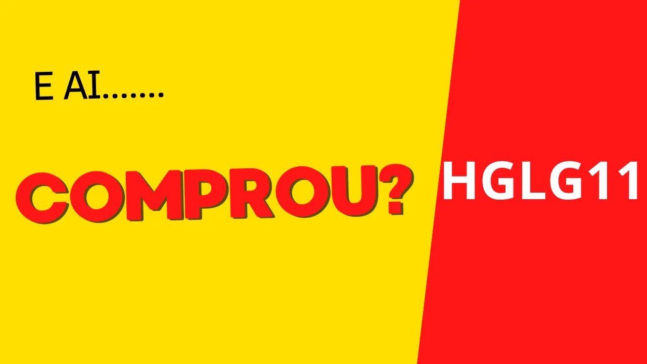 #hglg11 COMPROU?