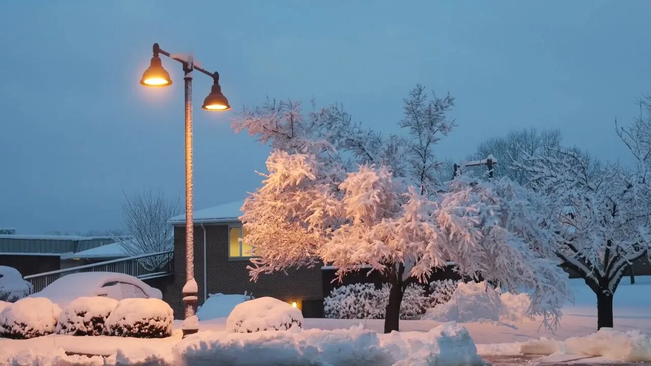 Snowy Little town